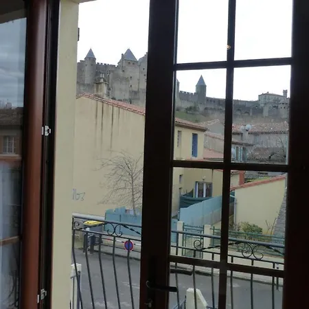 Maison Du P'tit Troubadours Balcon Face A La Cite Carcassonne